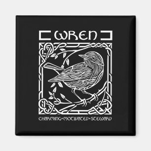 St Patricks Day Keltische knoop Zodiac Wren 10 jun Magneet