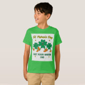 St. Patrick's Day Kind "Get Your Green On!" T-shirt (Voorkant volledig)