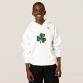St. Patrick's Day Kinder Leopard Shamrock Shirt (Voorkant volledig)