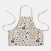 St. Patrick's Day Kinderen Roze Schort (Voorkant)