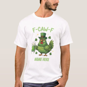 St. Patrick's Day Kippen T-shirt met Eigen Naam Gr