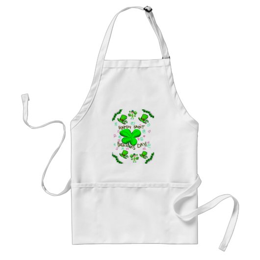 St. Patrick's Day Kitchen Schort (Voorkant)