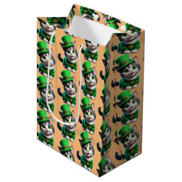 St. Patrick's Day Kitten Medium Cadeauzakje