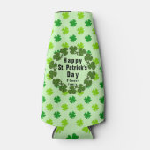 St. Patrick's Day Klaver Aangepaste Naam Persoonli Flesjeskoeler (Voorkant)