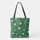 St Patrick's Day Klaver Pattern Draagtas (Achterkant)