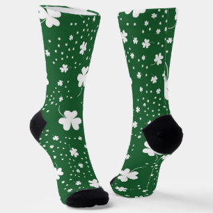 St Patrick's Day Klaver Pattern Sokken