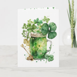 St. Patrick's Day Klaverboeket Kaart