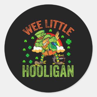 St. Patrick's Day Kleine Huichelaar Ierland Vlag B Ronde Sticker