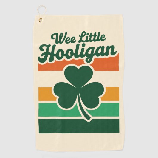 St Patricks Day Kleine Schavuit Grappig  Golfhanddoek (Voorkant)