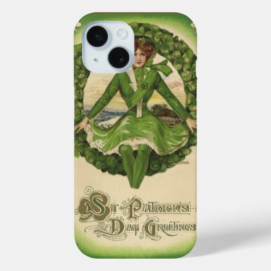 St. Patrick's Day, Krans met Irish Lass Case-Mate iPhone Case (Achterkant)