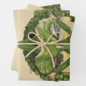 St. Patrick's Day, Krans met Irish Lass Inpakpapier Vel (In situ)