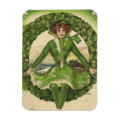 St. Patrick's Day, Krans met Irish Lass Magneet (Verticaal)