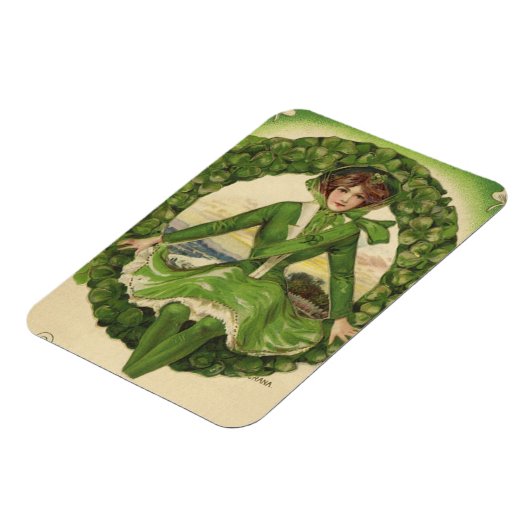  St. Patrick's Day, Krans met Irish Lass Magneet (Linkerzijde)