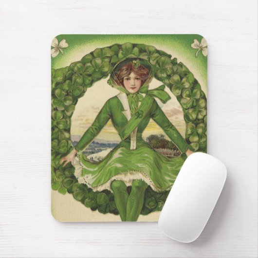  St. Patrick's Day, Krans met Irish Lass Muismat (Met muis)