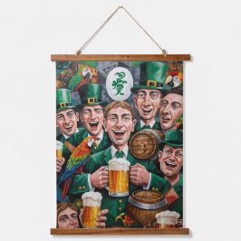 St. Patrick's Day kubistische kunst print Hangend Wandkleed