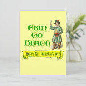 St Patrick's Day kunst op maat Kaart (Staand voorkant)