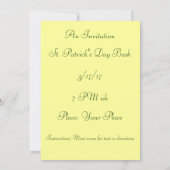 St Patrick's Day kunst op maat Kaart (Achterkant)