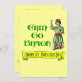 St Patrick's Day kunst op maat Kaart (Voorkant / Achterkant)