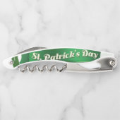 St. Patrick's Day Kurkentrekker Bottle Open (Achterkant)