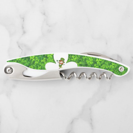 St. Patrick's Day Kurkentrekker Bottle Open (Voorkant)