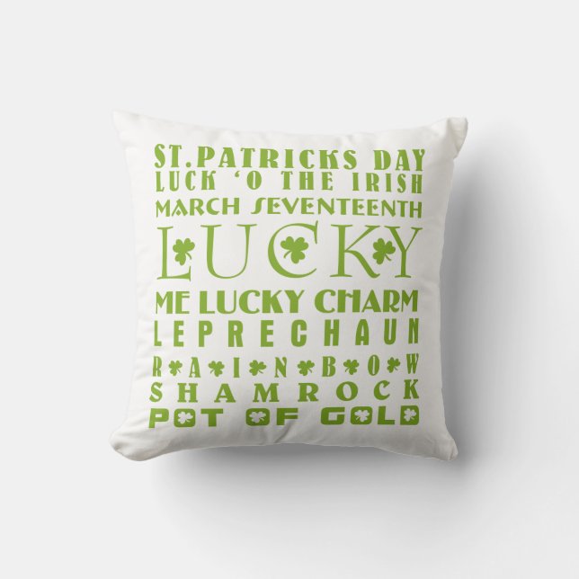 St Patricks day Kussen (Voorkant)