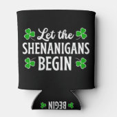 St. Patrick's Day Laat de Shenanigans beginnen Blikjeskoeler (Achterkant)