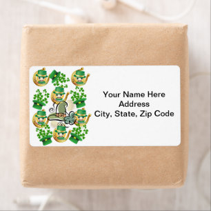 St. Patrick's Day Labels Hoefijzer