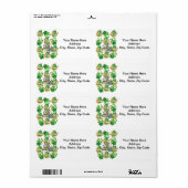 St. Patrick's Day Labels Hoefijzer (Full Sheet)