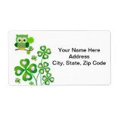 St. Patrick's Day Labels Owl (Voorkant)