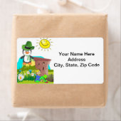 St. Patrick's Day Labels Penguin (Insitu)