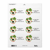 St. Patrick's Day Labels Teddy Bear (Full Sheet)