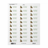 St. Patrick's Day Labrador Retriever Dog Etiket (Full Sheet)