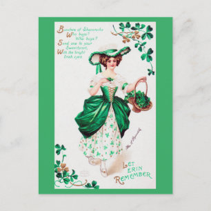 St. Patrick's Day Lady, Briefkaart