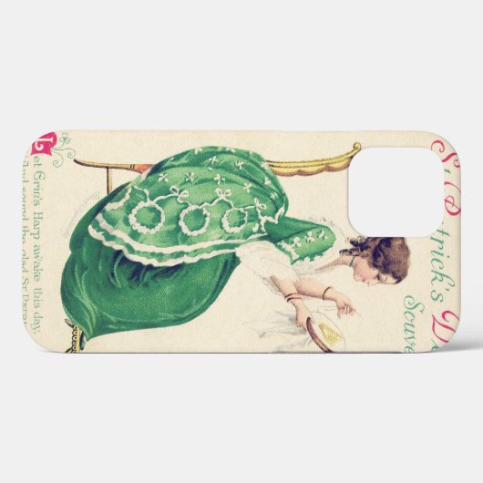 St. Patrick's Day Lady, Case-Mate iPhone Case (Achterkant (horizontaal))