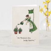 St. Patrick's Day Lady,  Kaart (Gele Bloem)