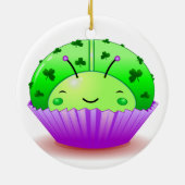 St. Patrick's Day Ladybug Cupcake Ornament (Achterkant)