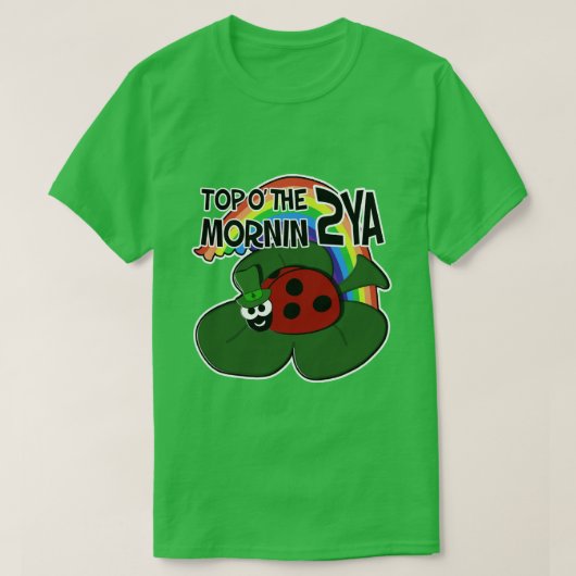St Patrick's Day Ladybug T-Shirts (Design voorkant)