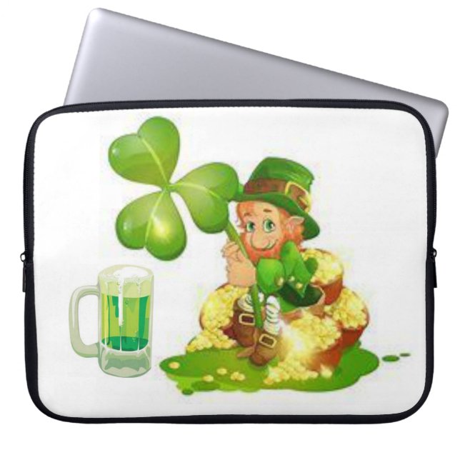 St. Patrick's Day Laptop Slaap Laptop Sleeve (Voorkant)