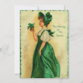  St. Patrick's Day Lass Dearing Green Kaart (Voorkant)