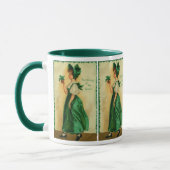  St. Patrick's Day Lass Dearing Green Mok (Links)