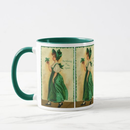  St. Patrick's Day Lass Dearing Green Mok (Links)