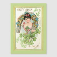  St. Patrick's Day Lassie met Hoefijzer