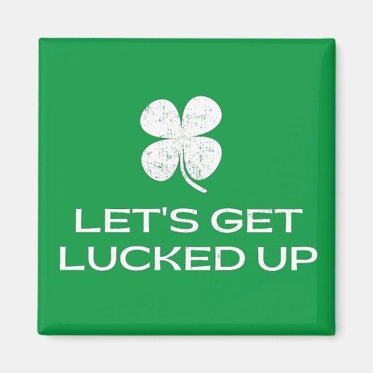 St. Patrick's Day Laten we gaan lukken Magneet (Voorkant)