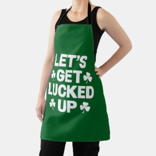 St. Patrick's Day Laten we geluk hebben Ierse klav Schort