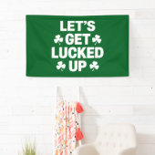 St. Patrick's Day Laten we geluk hebben Ierse klav Spandoek (Insitu)
