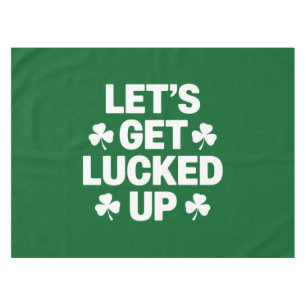 St. Patrick's Day Laten we geluk hebben Ierse klav Tafelkleed