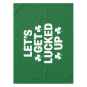 St. Patrick's Day Laten we geluk hebben Ierse klav Tafelkleed (Voorkant)