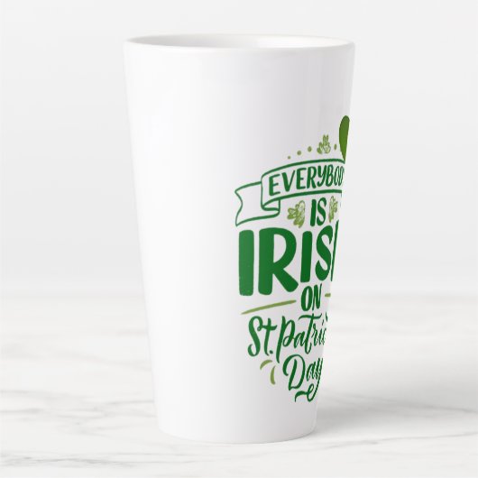 St Patrick's Day Latte Mok (Voorkant)
