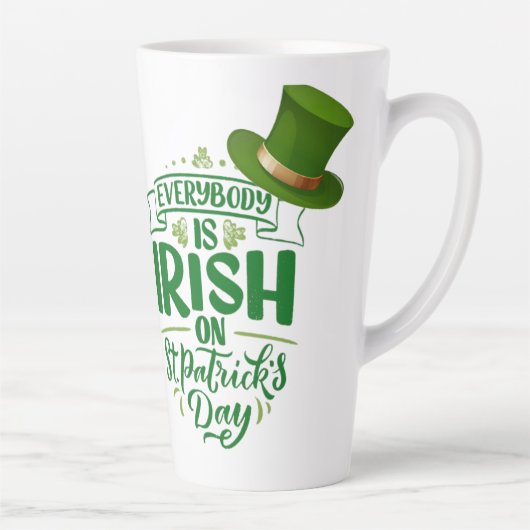 St Patrick's Day Latte Mok (Rechts)