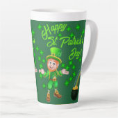 St. Patrick's Day Latte Mug (Angle droit)